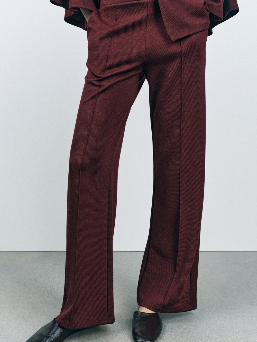 Zara wide ribbed pants 3644/163/681